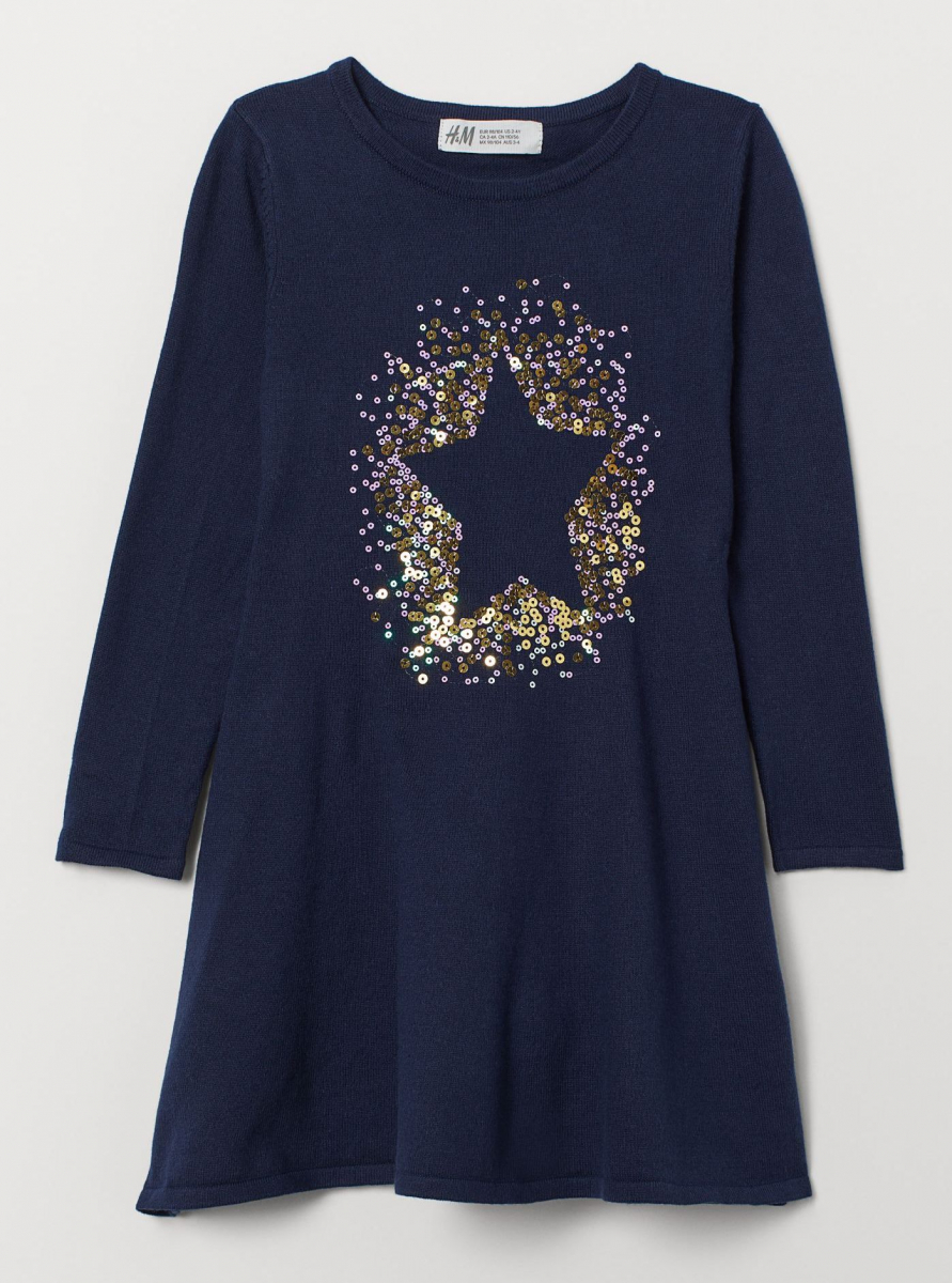 

Платье H&M 0776836002 98 см, 104 см Темно-синий 64106