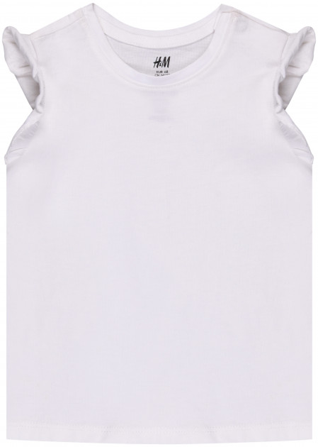 

Футболка для девочки H&M 0591619001 68 СМ Белый 64263