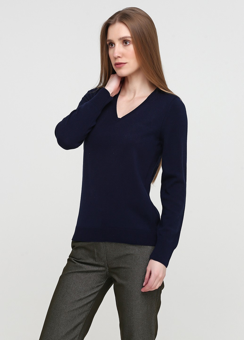 

Свитер пуловер H&M повсякденнй XS темно синій 1220KOHM0033