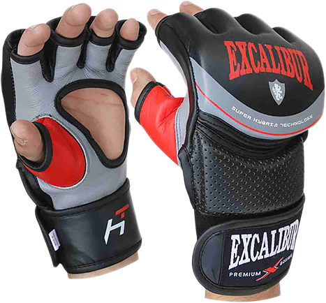 

Перчатки для MMA Excalibur 687-01 Hybrid S/10 Серо-черно-красные (687-01/S/10)