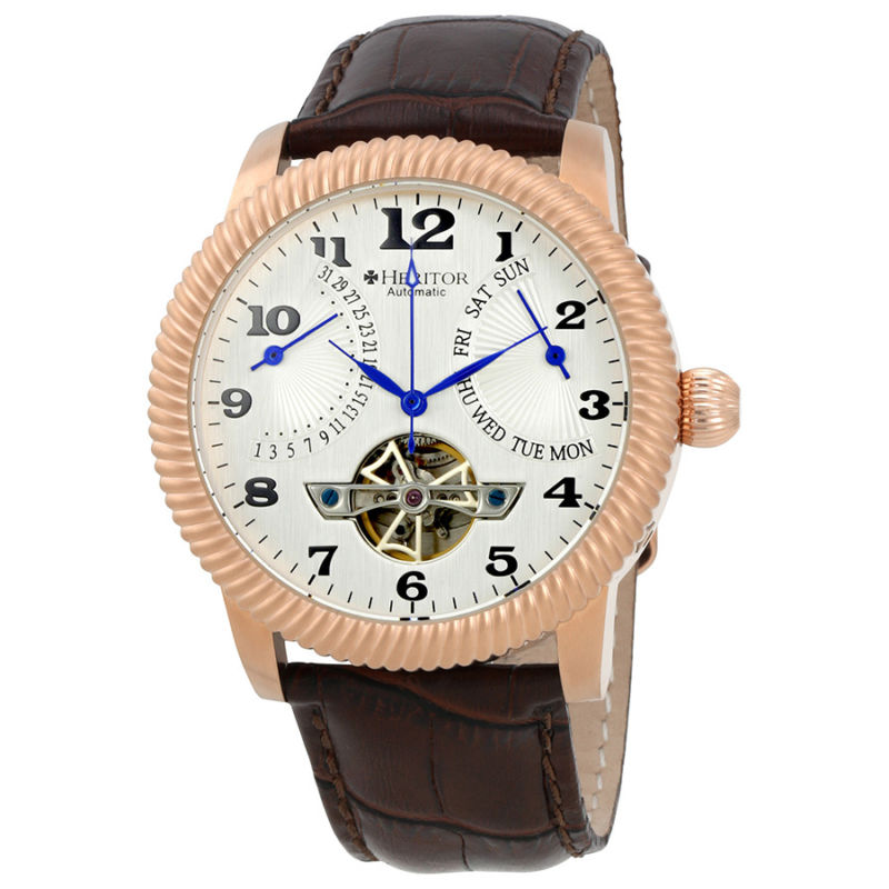 

Наручные часы Heritor Piccard Automatic Silver Dial Brown Leather Mens Watch HR2005