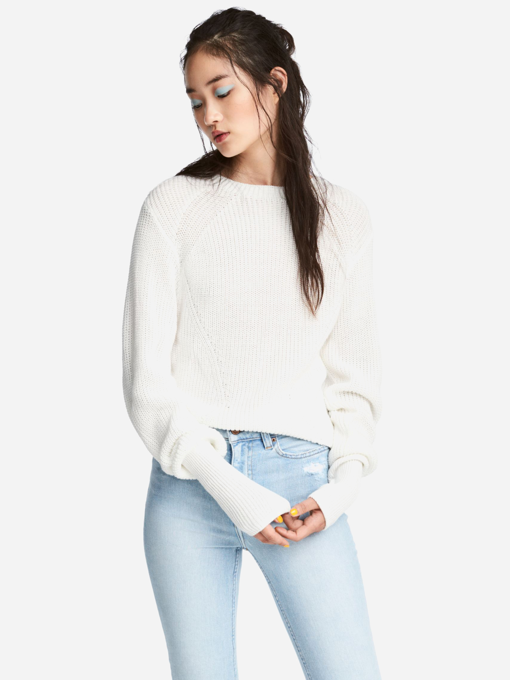 

Джемпер H&M 1503-5195806 S Белый