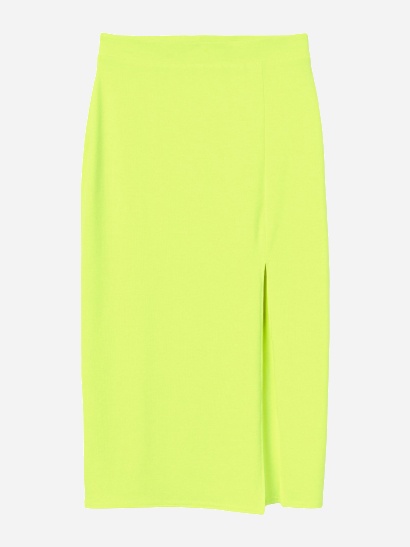 

Юбка H&M 1603-7919359 XL Неоново-желтая