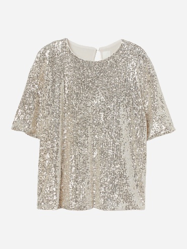 

Блузка H&M 1803-9085632 M Светло-бежевая