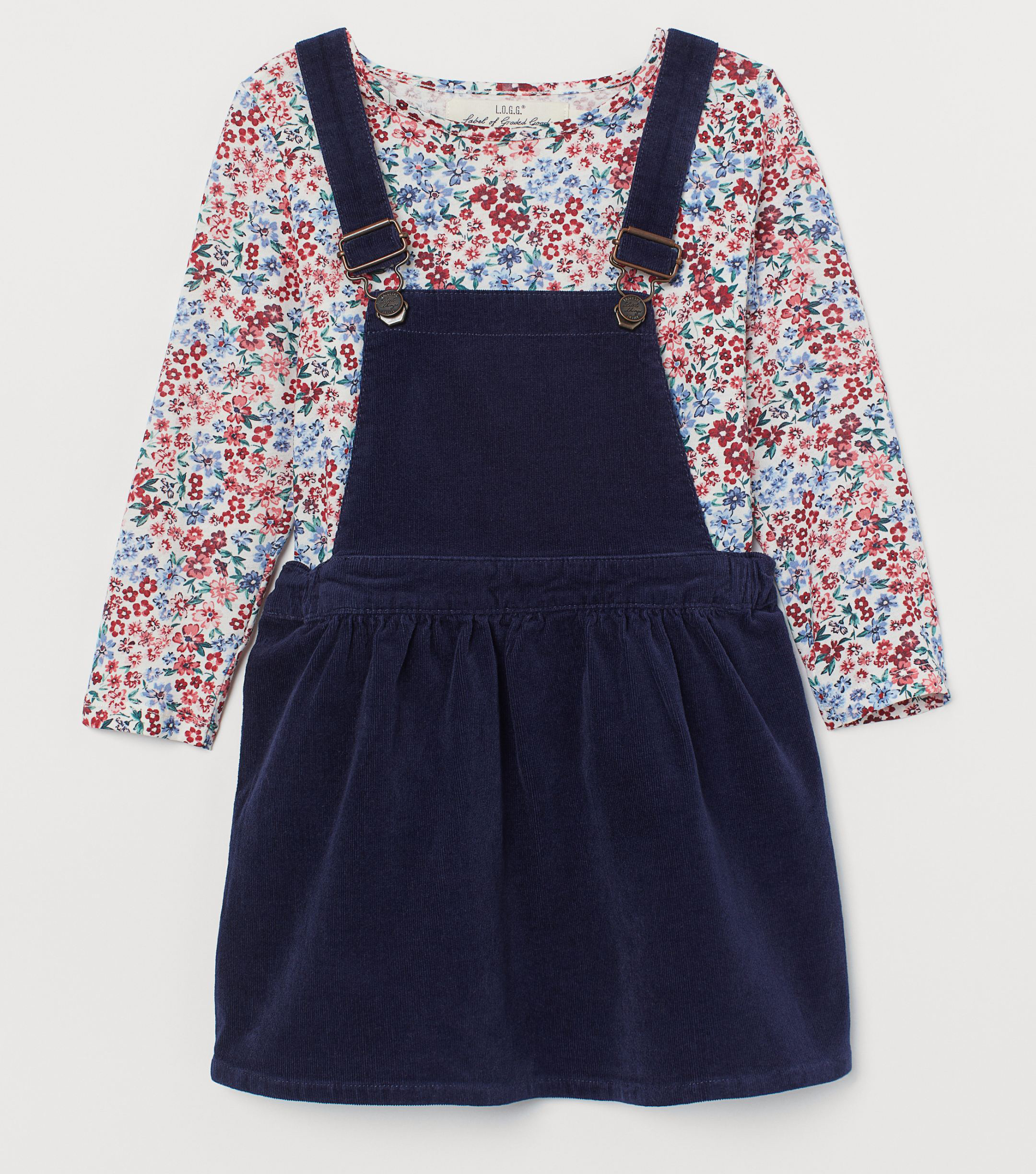 

Полукомбинезон H&M 0805279 0 122-128 см Темно-синий