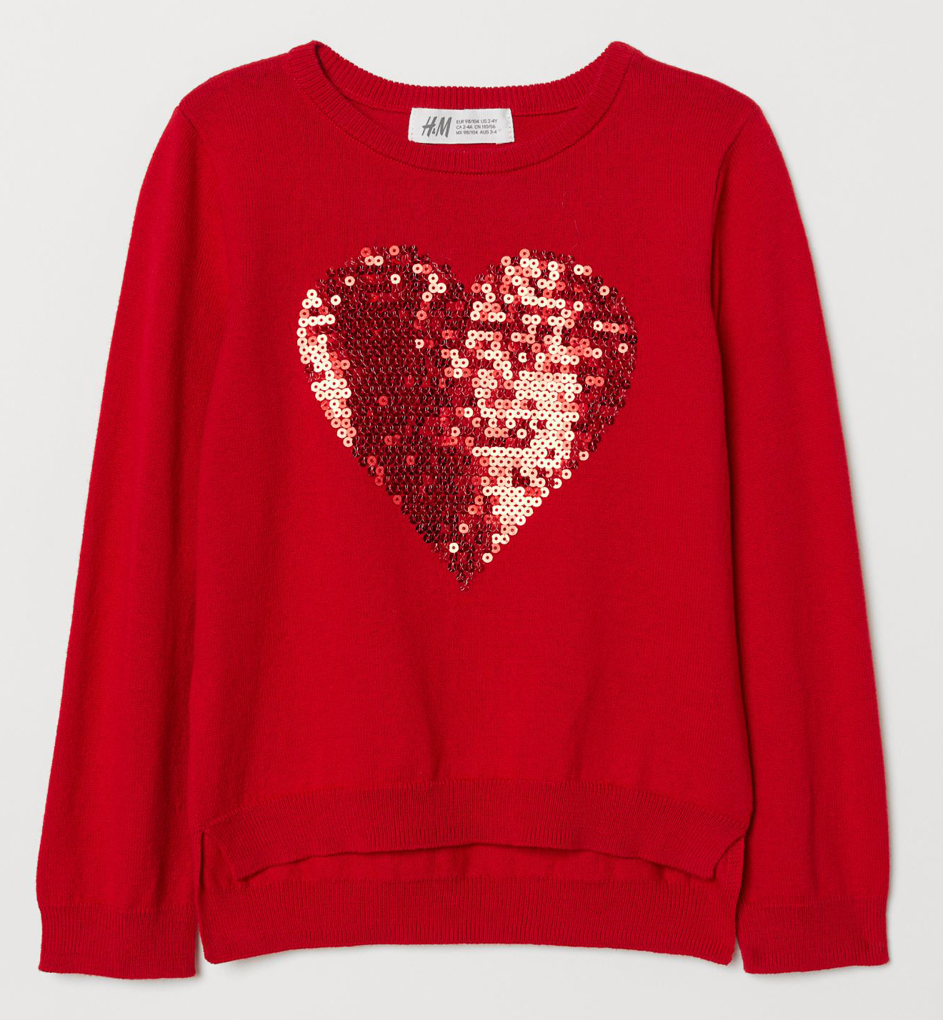 

Джемпер H&M 0611144 8 122-128 см Красный