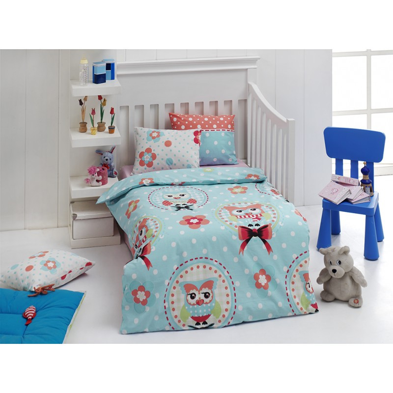 

Детское постельное белье Eponj Home - Baykus A.mavi (Ep-010103)