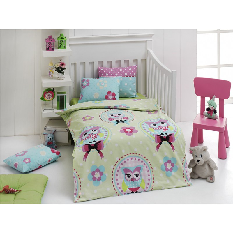 

Детское постельное белье Eponj Home - Baykus Yesil (Ep-010104)