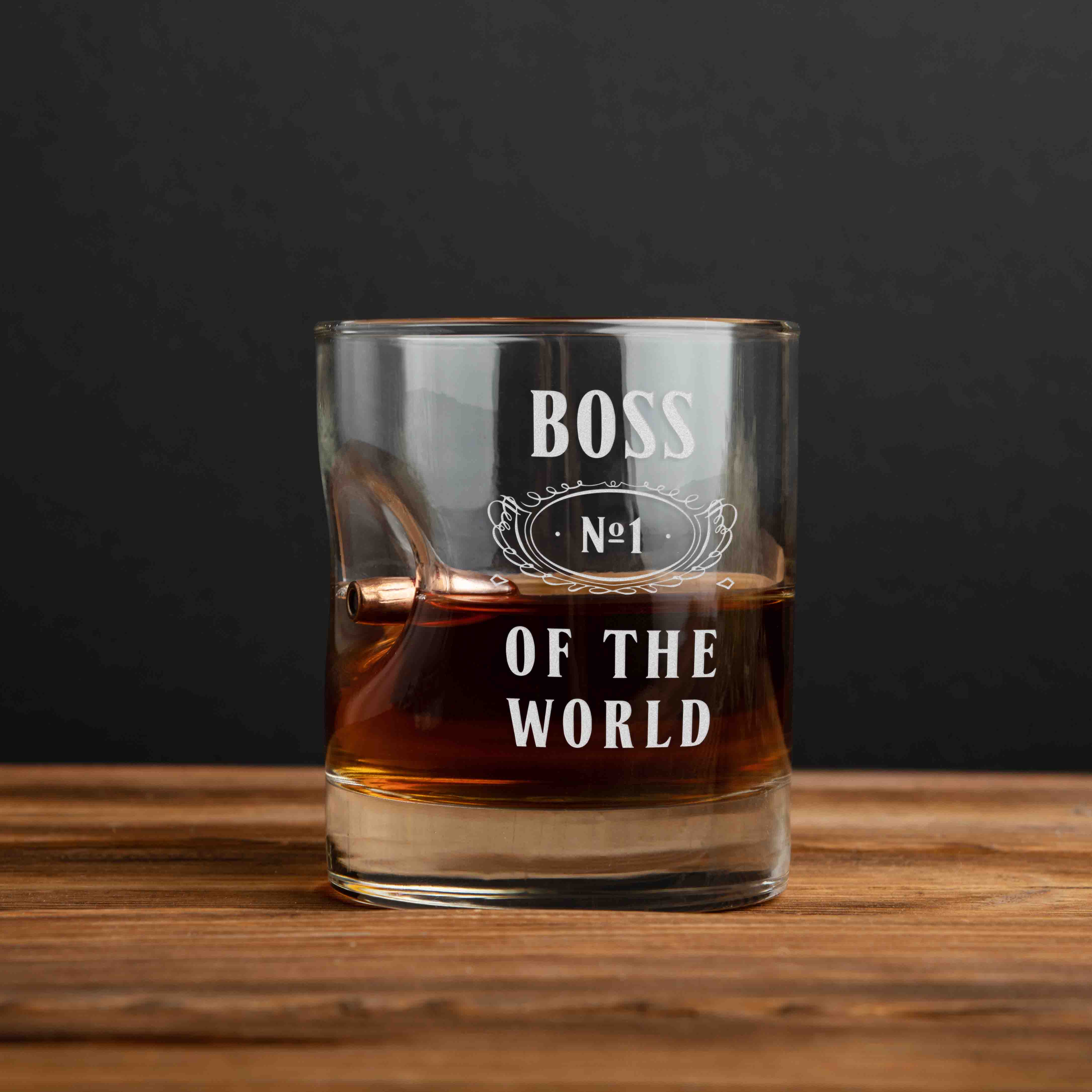 

Стакан с пулей "Boss №1 of the world" для виски BeriDari (8308)