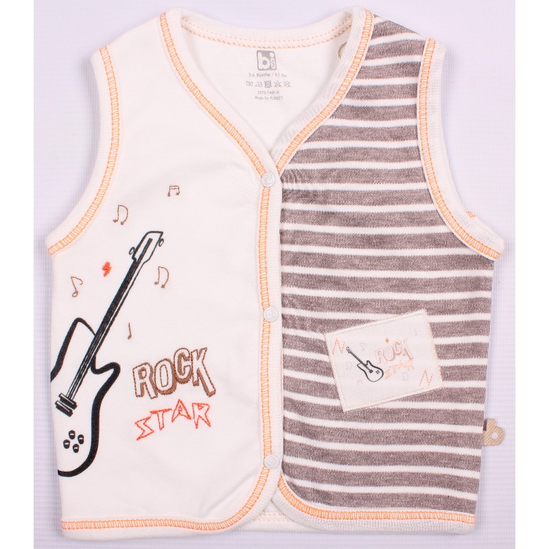 

Жилетка для мальчика BIBABY 61176 68 см коричневый (483341)