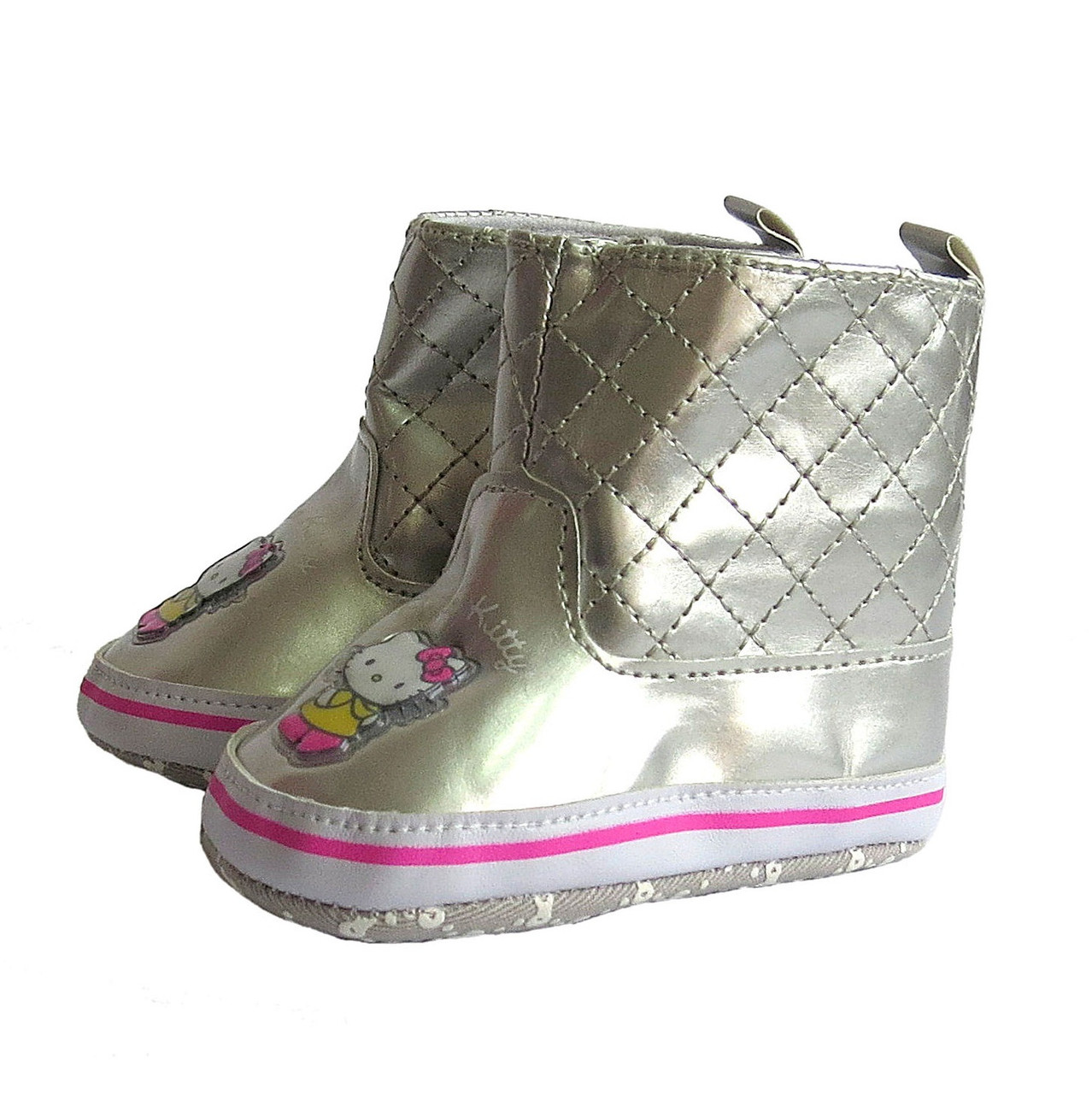 

Пинетки Hello Kitty My First Shoes для девочки 12 см (длина подошвы) Серые 5551