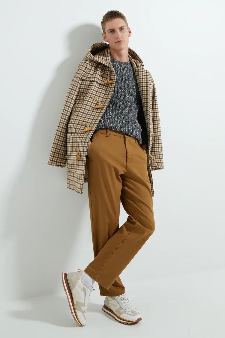 

Брюки Zara коричневые прямые демисезонные 36 (0706 544 707)