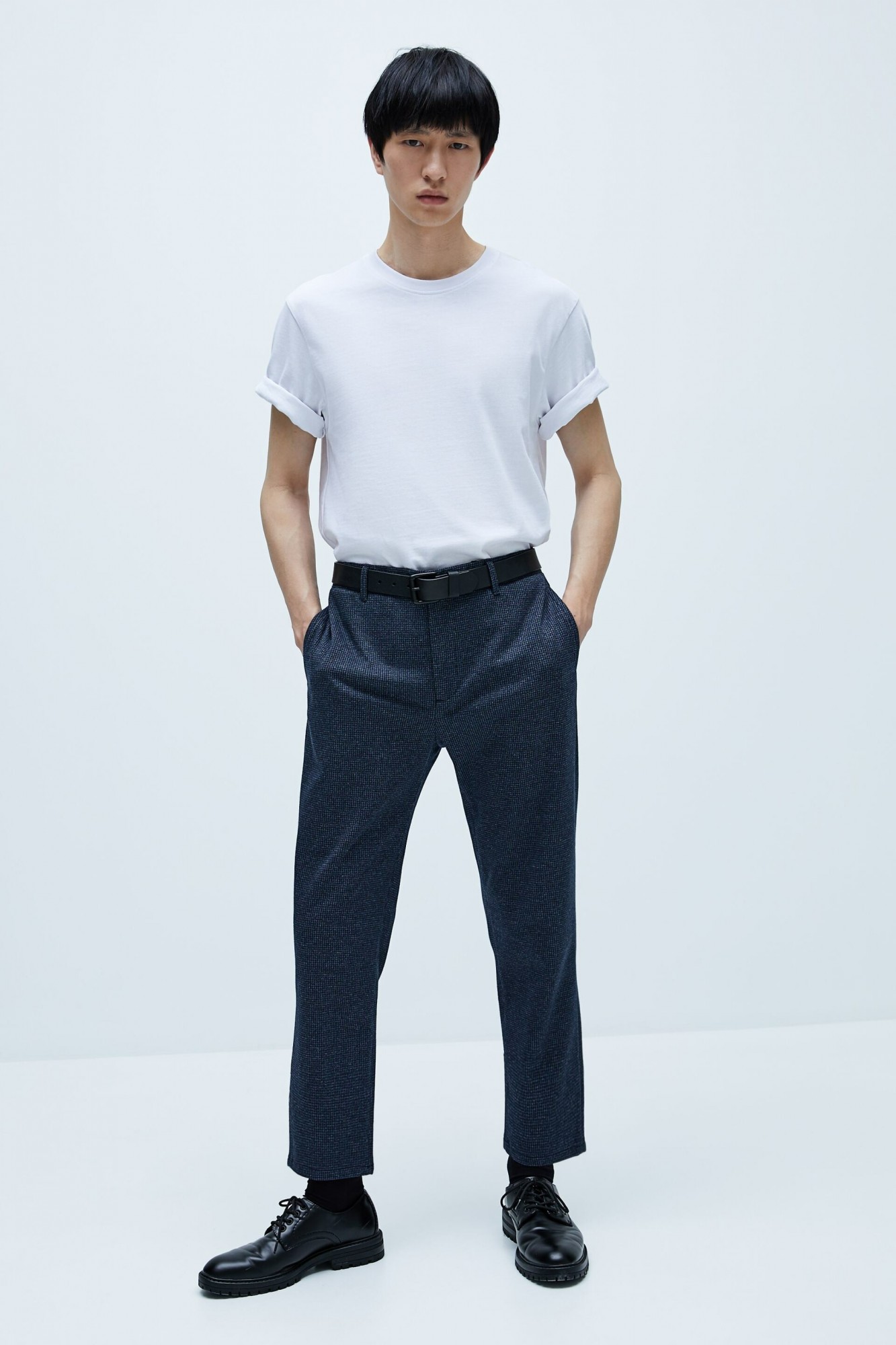 

Брюки Zara темно-синие прямые демисезонные M (6861 444 401)