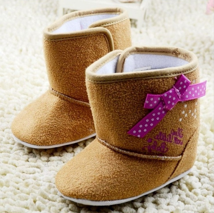 

Утепленные пинетки Fulya kids для девочки 11 см (длина подошвы) Бежевые 9325