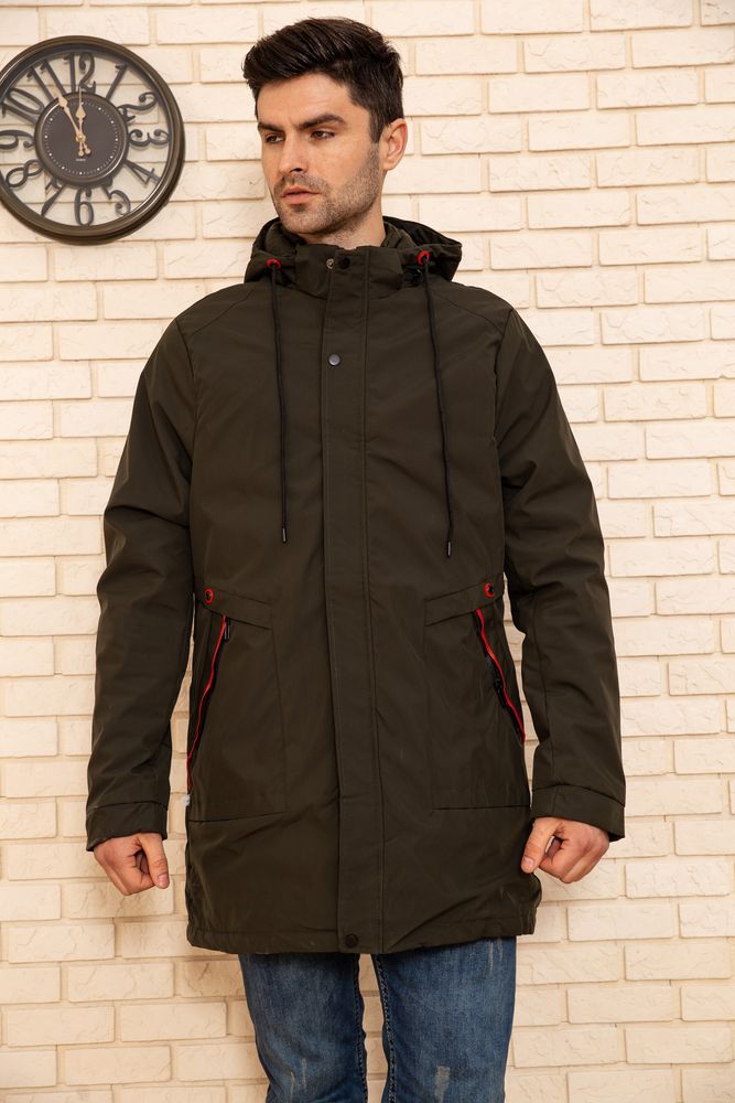 

Куртка мужская с капюшоном демисезонная цвет Хаки размер S FG_04116_01