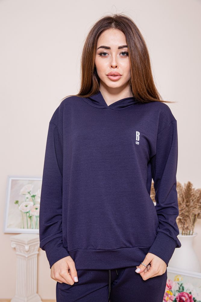 

Женский худи темносинего цвета с принтом размер L FG_03638_01