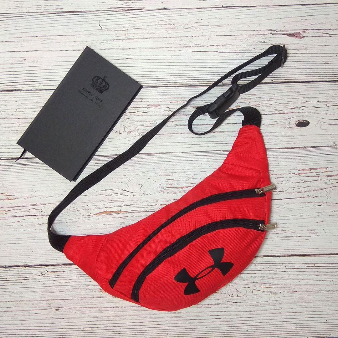 

Поясная сумка Бананка барсетка Under Armour Waist Bag Красная