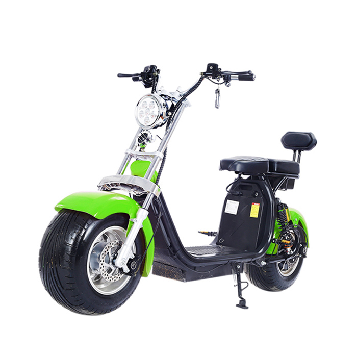 

Электроскутер Citycoco Long 1500W Green