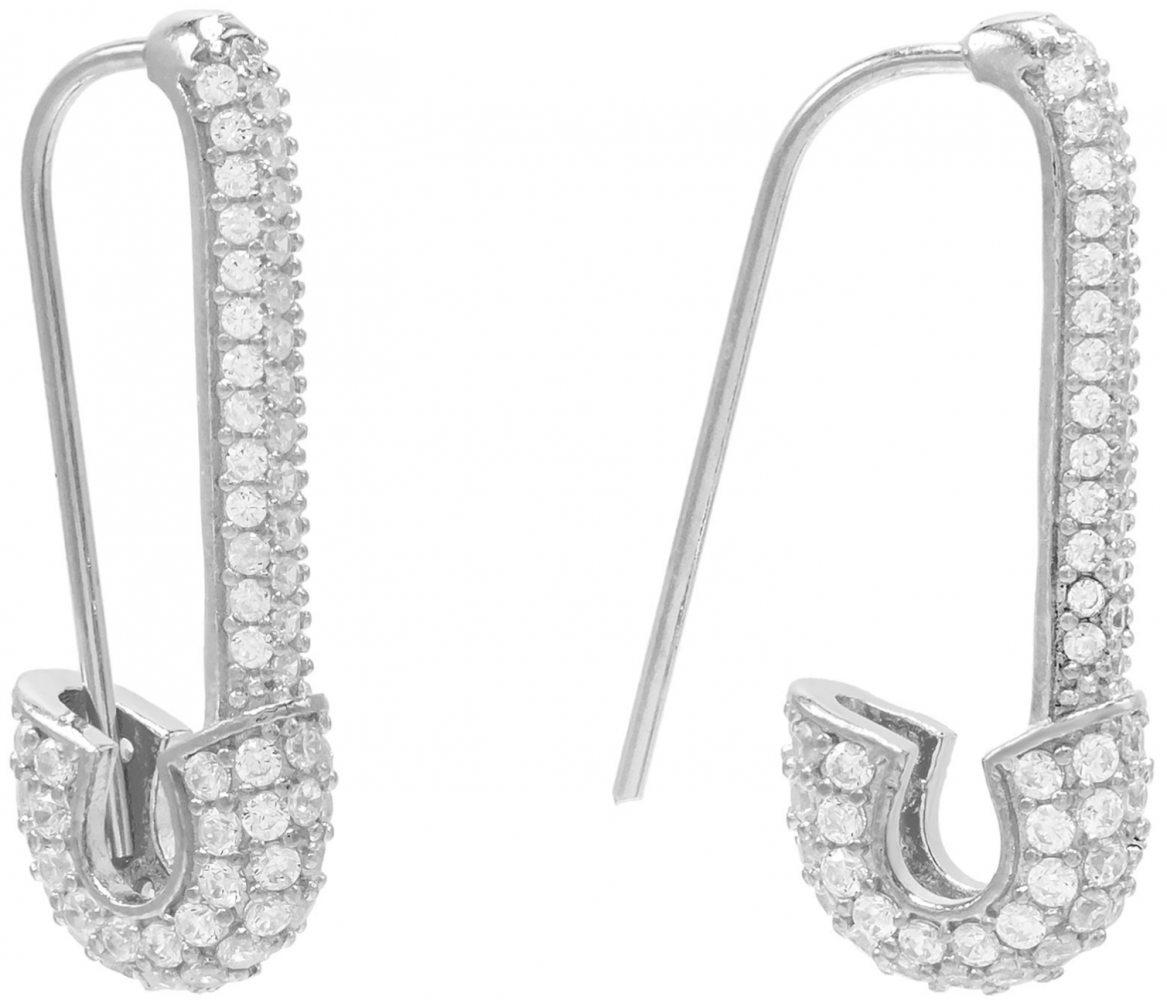

Серьги в форме Булавки стального цвета Pin Safety earring Silver (vs-741)