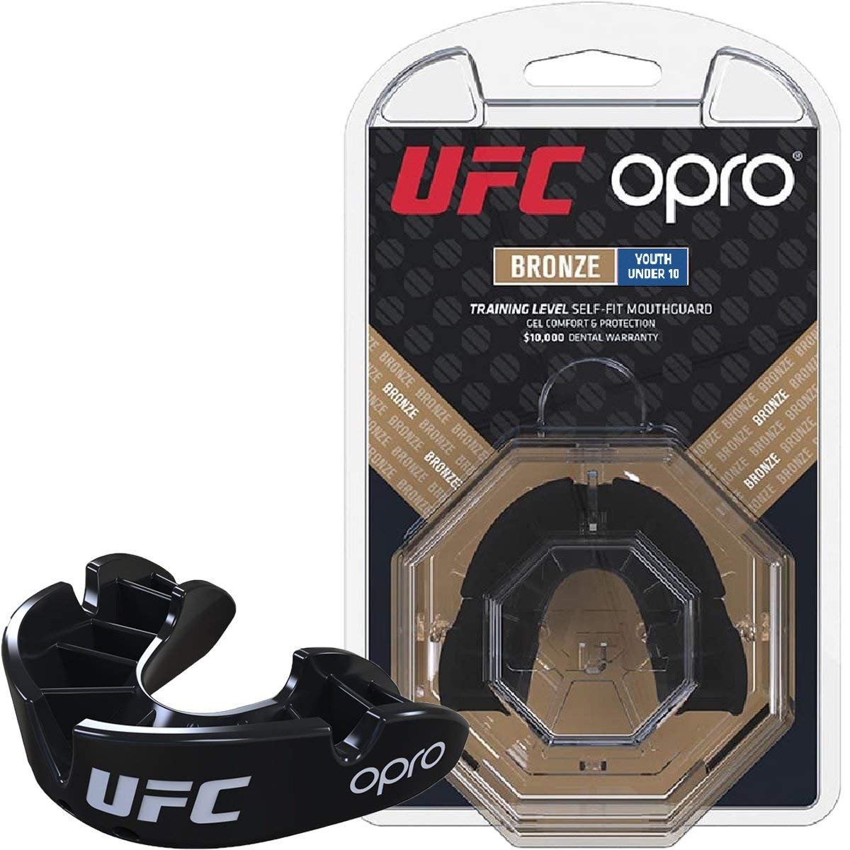 

Капа OPRO Junior Bronze UFC Hologram Black