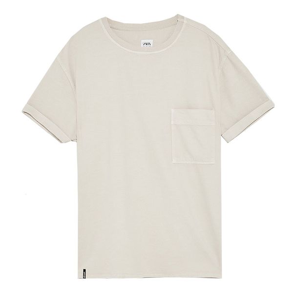 

Футболка мужская Zara S Бежевая (1201-477)