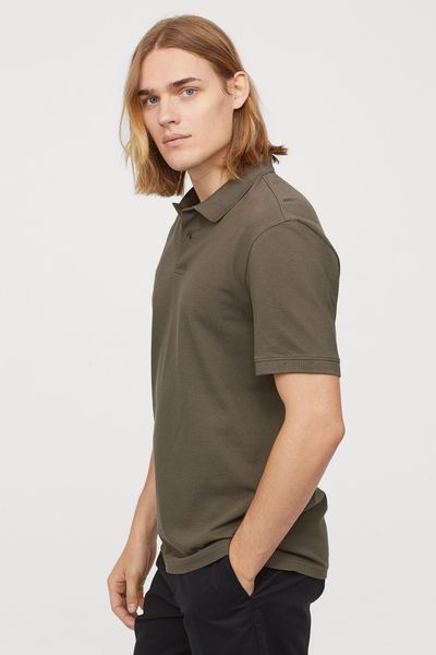 

Футболка мужская H&M L Хаки (1200-937)