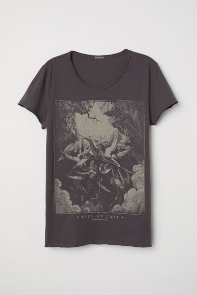 

Футболка мужская H&M XS Серая (1200-731)