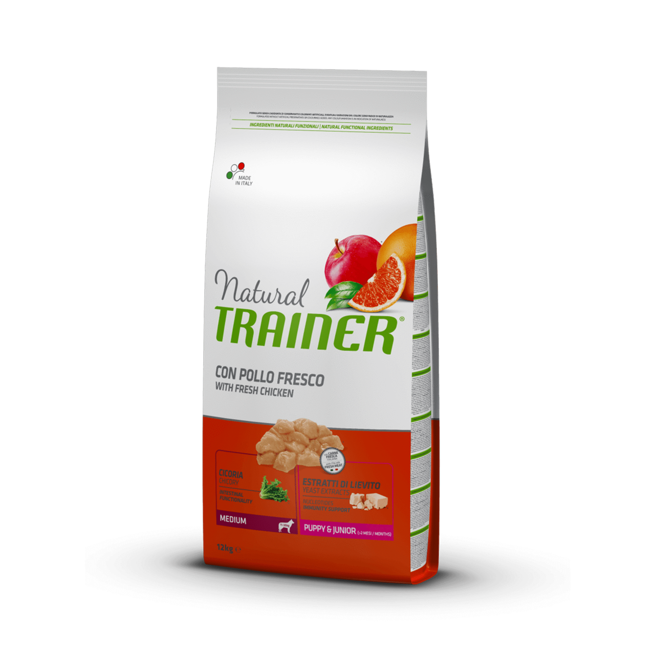 

Сухой корм Trainer (Трейнер) Puppy&Junior Medium для щенков средних пород, 12 кг