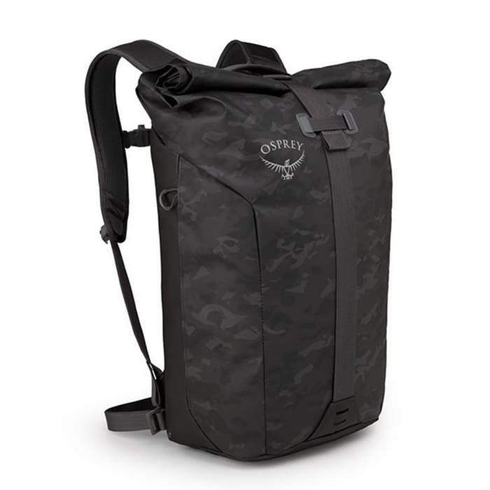 

Рюкзак Osprey Transporter Roll Camo Black O/S чорний