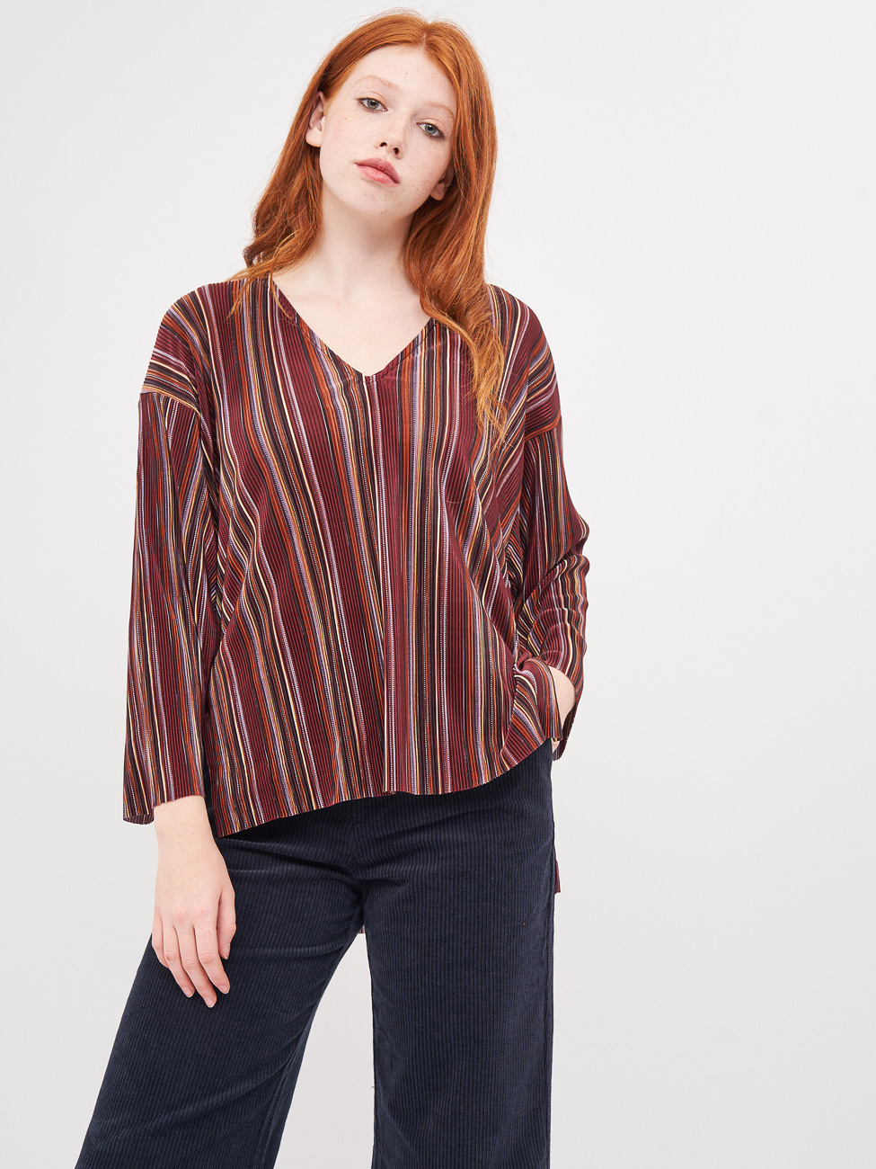 

Блуза PULL & BEAR Ж1046369 (9245/389/700) цвет разноцветный S