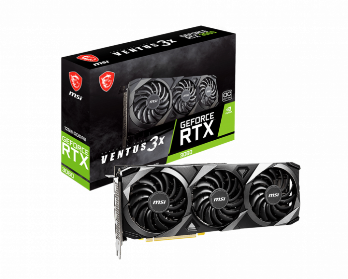 

Видеокарта MSI PCI-Ex GeForce RTX 3060 Ventus 3X 12G OC 12GB GDDR6 (192bit)