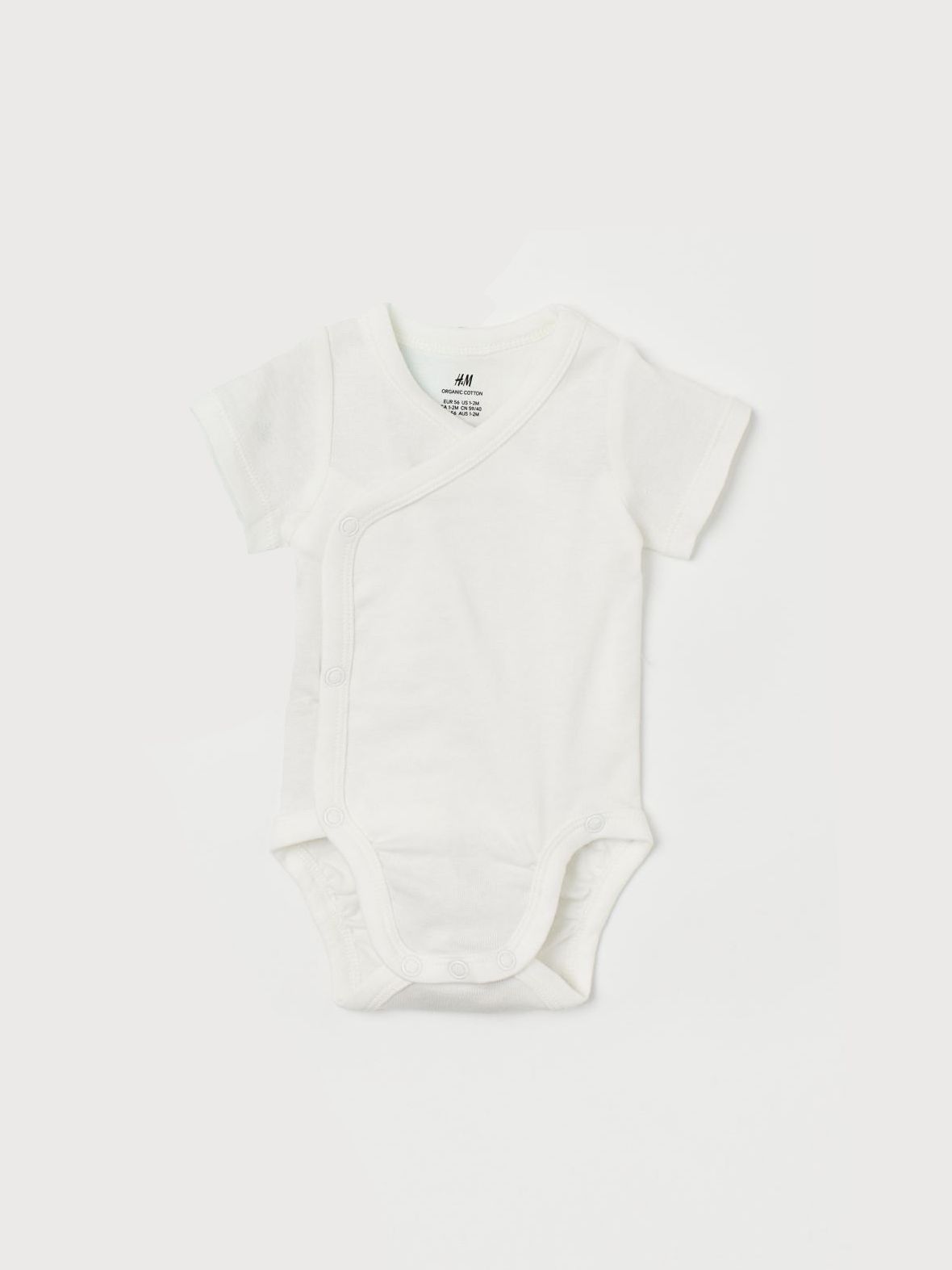 

Боди-футболка H&M 1003-70178412 62 см Белая