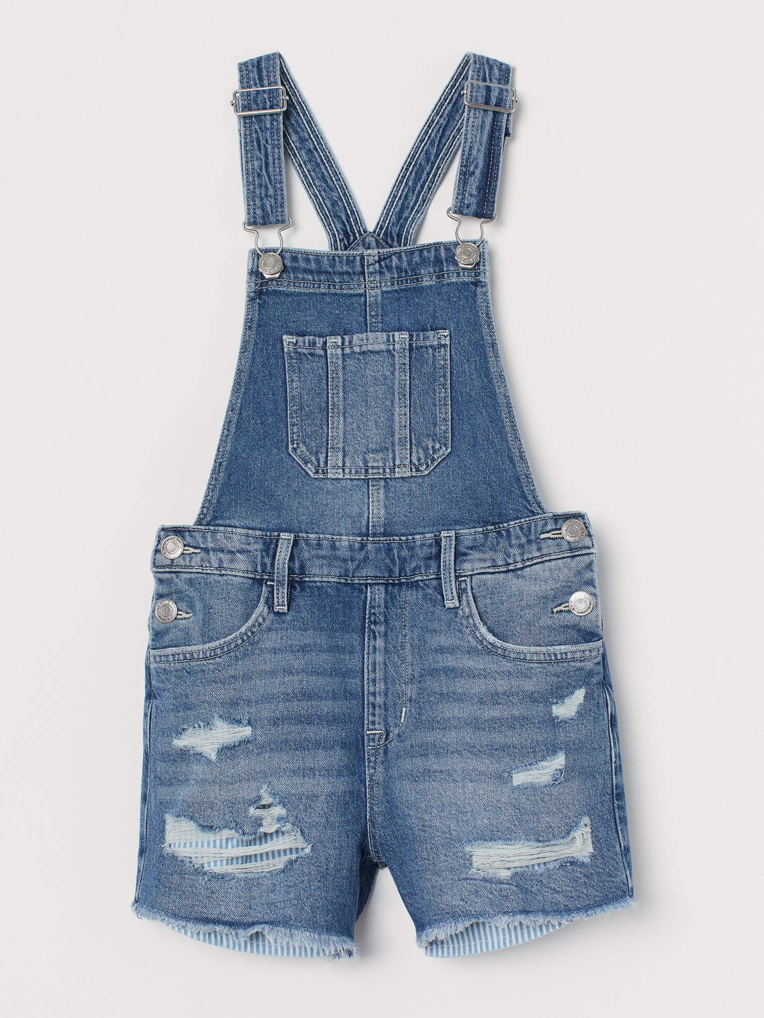 

Полукомбинезон джинсовый H&M 1203-8540532 170 см Синий (hm02143581669)