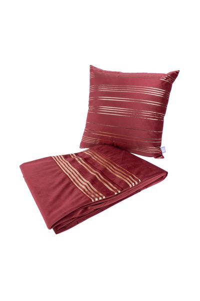 

Набор подушка и покрывало Kayoom Prisma 525 Красный 45х45 / 130х170 (E6852-RED)