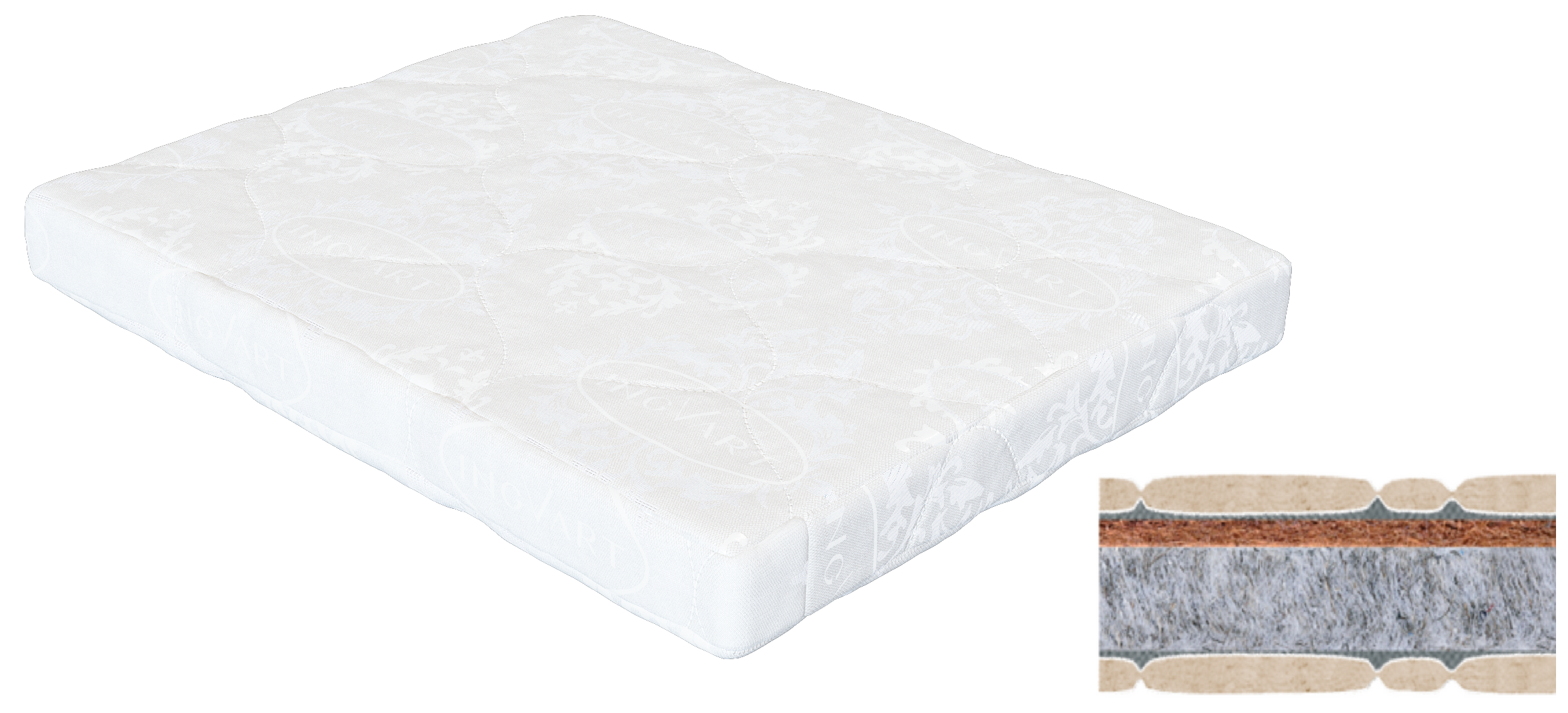 

Дополнительная средняя секция матраса IngVart Smart Bed Oval 6016263 60х48 см