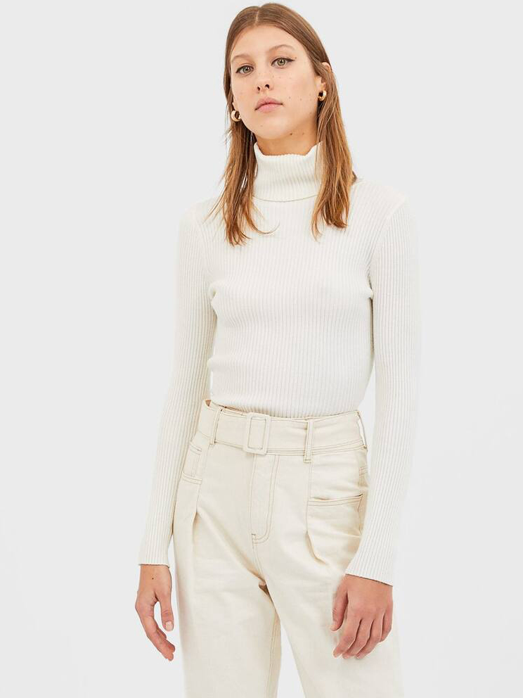 

Водолазка Stradivarius 05079708005 L Белая