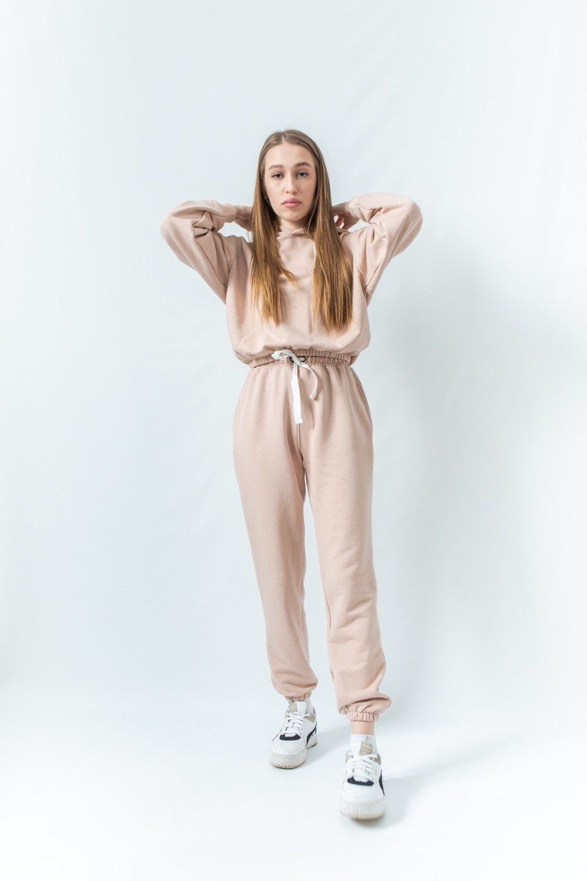 

Штаны джоггеры Unicorn бежевые One size