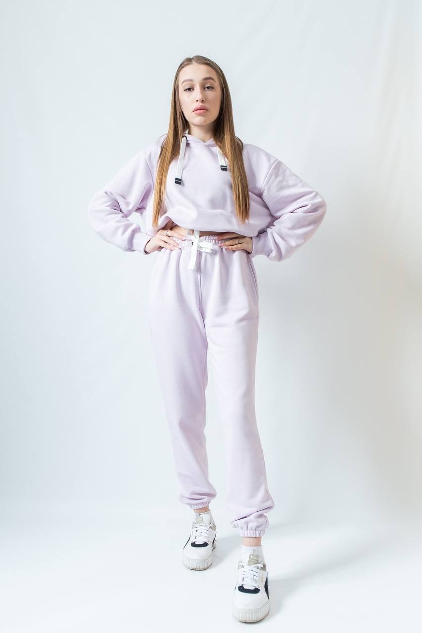 

Худи Unicorn лавандовый укороченный One size