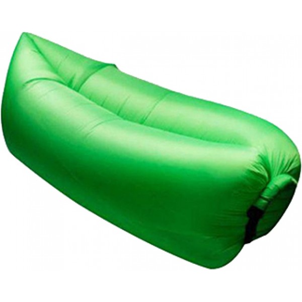 

Надувной диван-мешок пляжный лежак Supretto Air Sofa (Lamzak) 233х70x41 см Зеленый (48270002)