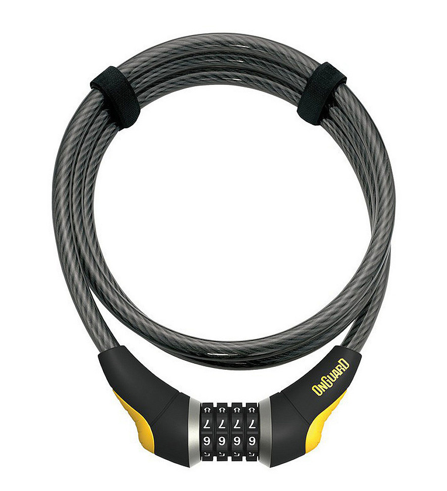 

Велозамок кодовий Onguard 8042 AKITA 185см х 10мм Чорний