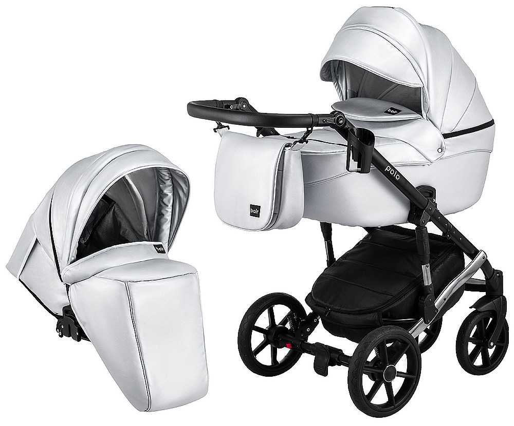 

Коляска 2 в 1 Bair Polo (Silver) кожа 100% 625157