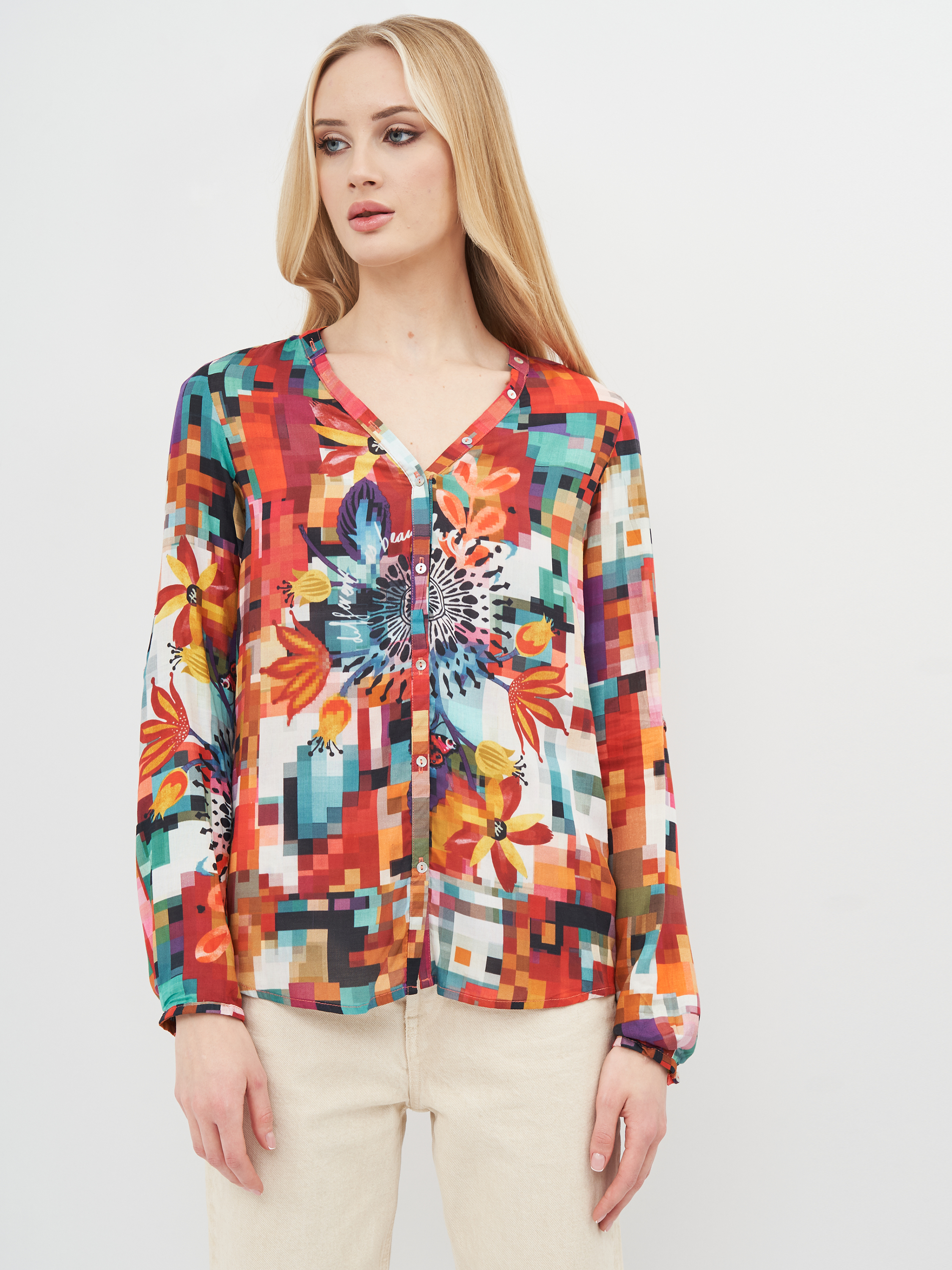 

Рубашка Desigual 65C22A0/3007 S Комбинированная