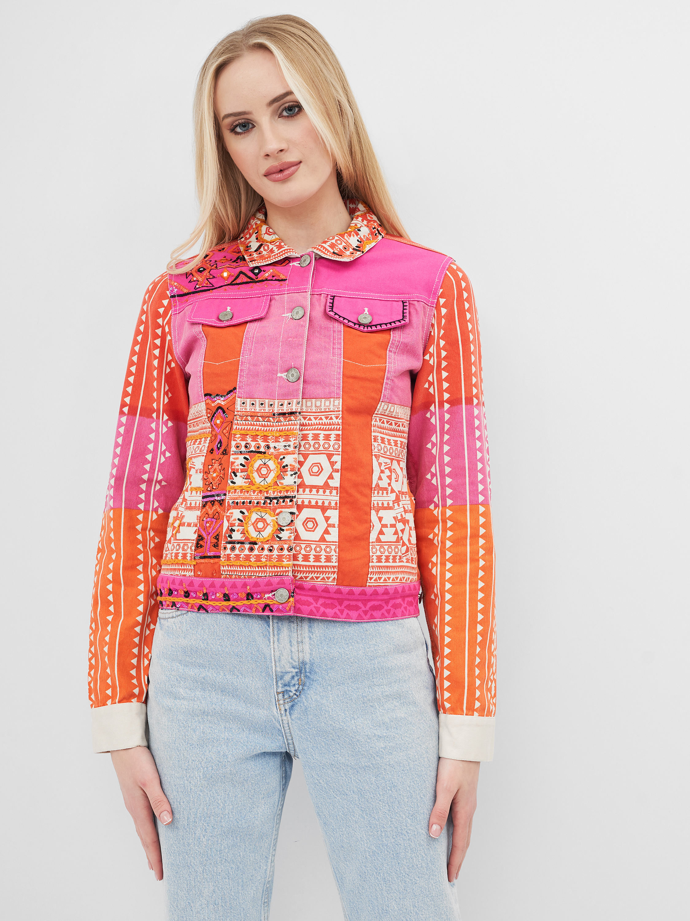 

Джинсовая куртка Desigual 71E2JC9/3064 40 Оранжевая