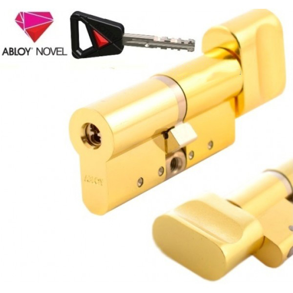 

Цилиндр Abloy Novel 69 мм.(37,5х31,5) латунь с тумблером