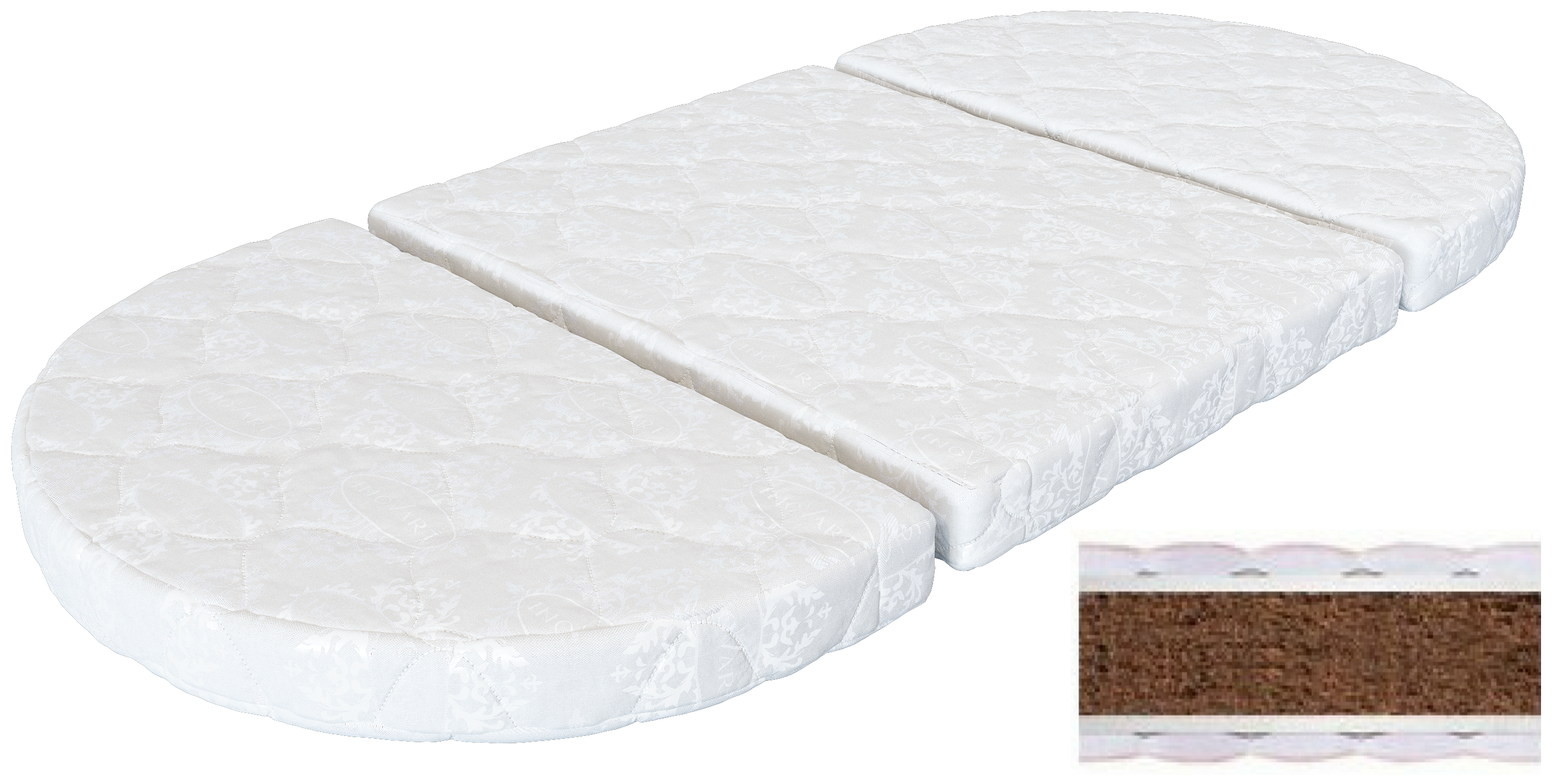 

Матрас-трансформер IngVart Smart Bed Round 721525 72х71/120 см