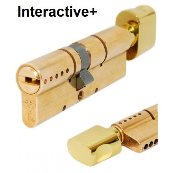 

Цилиндр Mul-T-Lock INTERACTIVE 80мм.(35х45) ключ-тумблер (латунь)