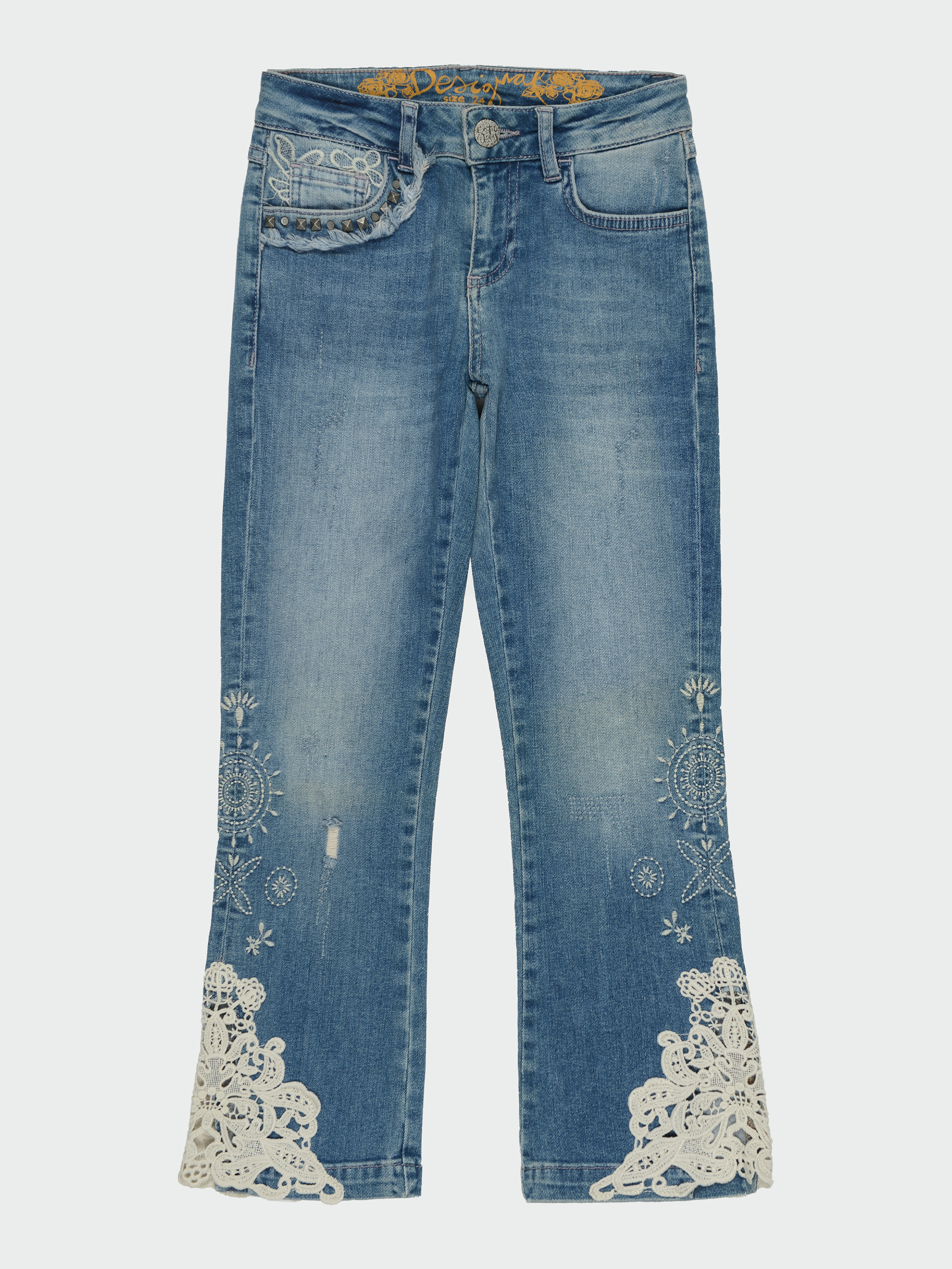 

Джинсы Desigual 72D2JD5/5007 24 Синий джинс с принтом