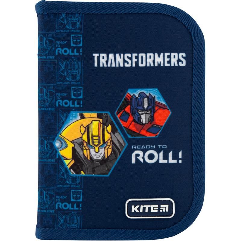 

Пенал без наполнения Kite Transformers 1 отделение + 1 отворот Синий (TF20-621)