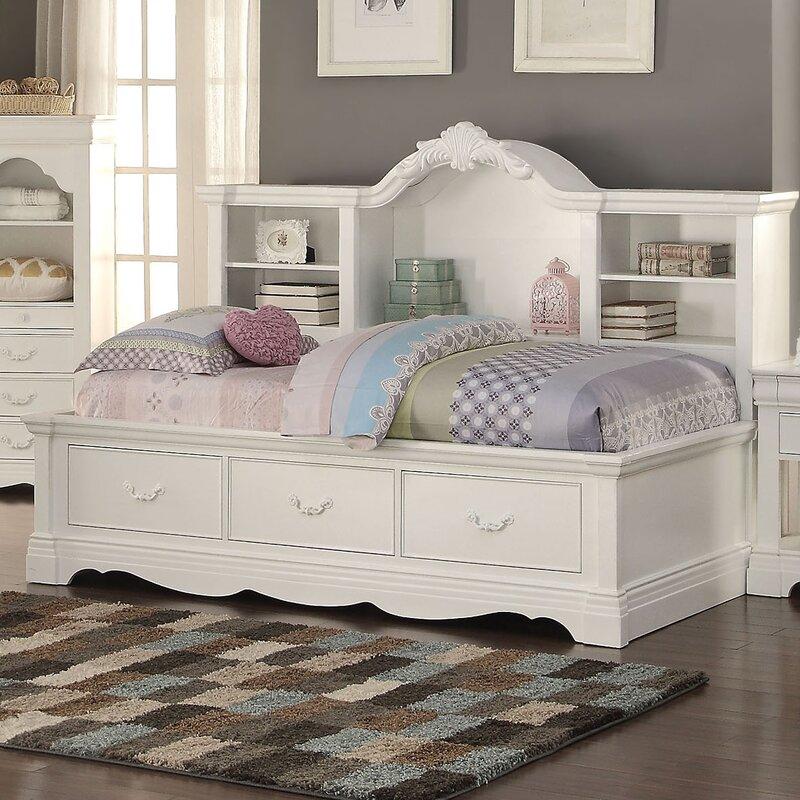 

Детская кровать Satchell с книжной полкой - Little Room Baby House (WFR-109066)