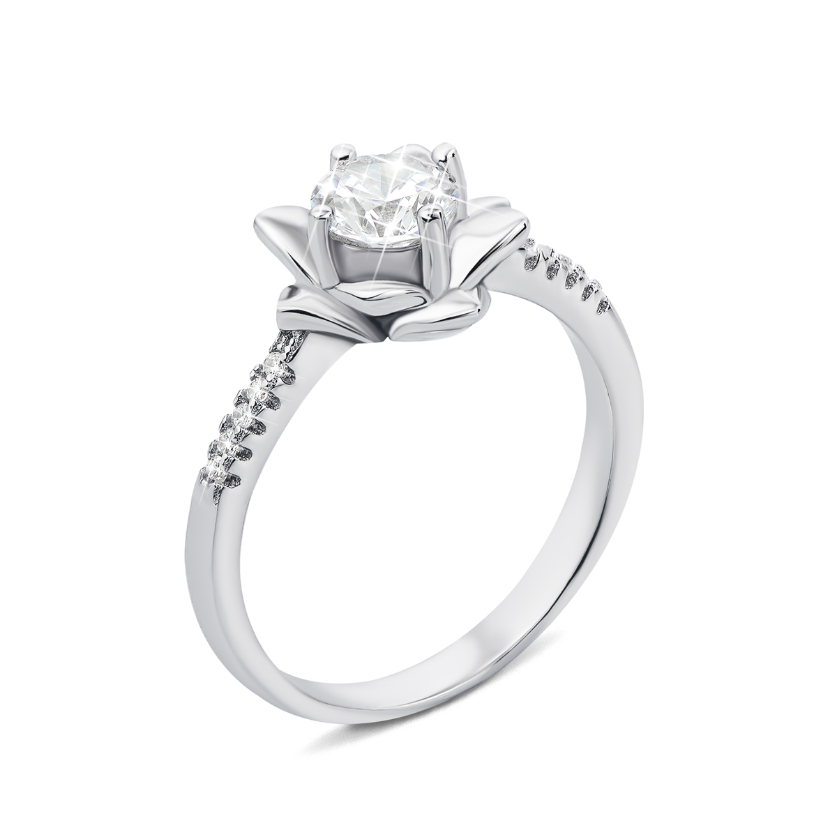 

Серебряное кольцо с фианитами 16.5 размер 1RI58927-R